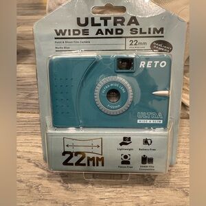 RETO Ultra Wide & Slim 35mm Reusable Daylight Film Camera 22mm Wide Lens NEW